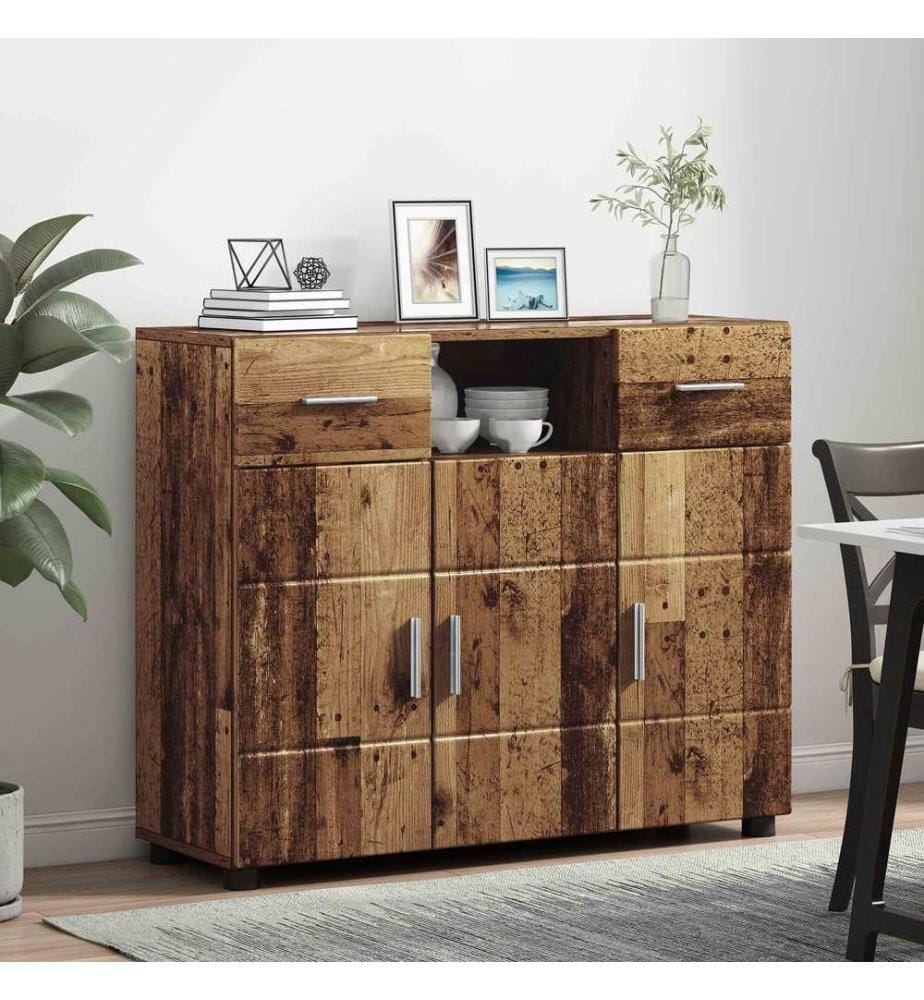 vidaXL Cabinet en Bois avec tiroir Bois ancien 88,5 x 30,5 x 73 cm