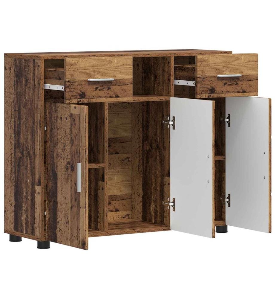 vidaXL Cabinet en Bois avec tiroir Bois ancien 88,5 x 30,5 x 73 cm