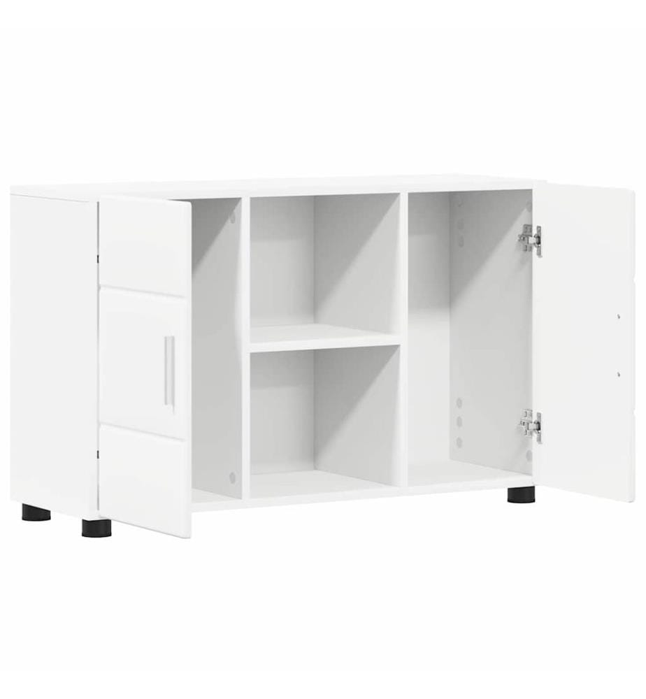 Sideboard FLORIN Weiss 88,5 x 30,5 x 55,5 cm Holzwerkstoff