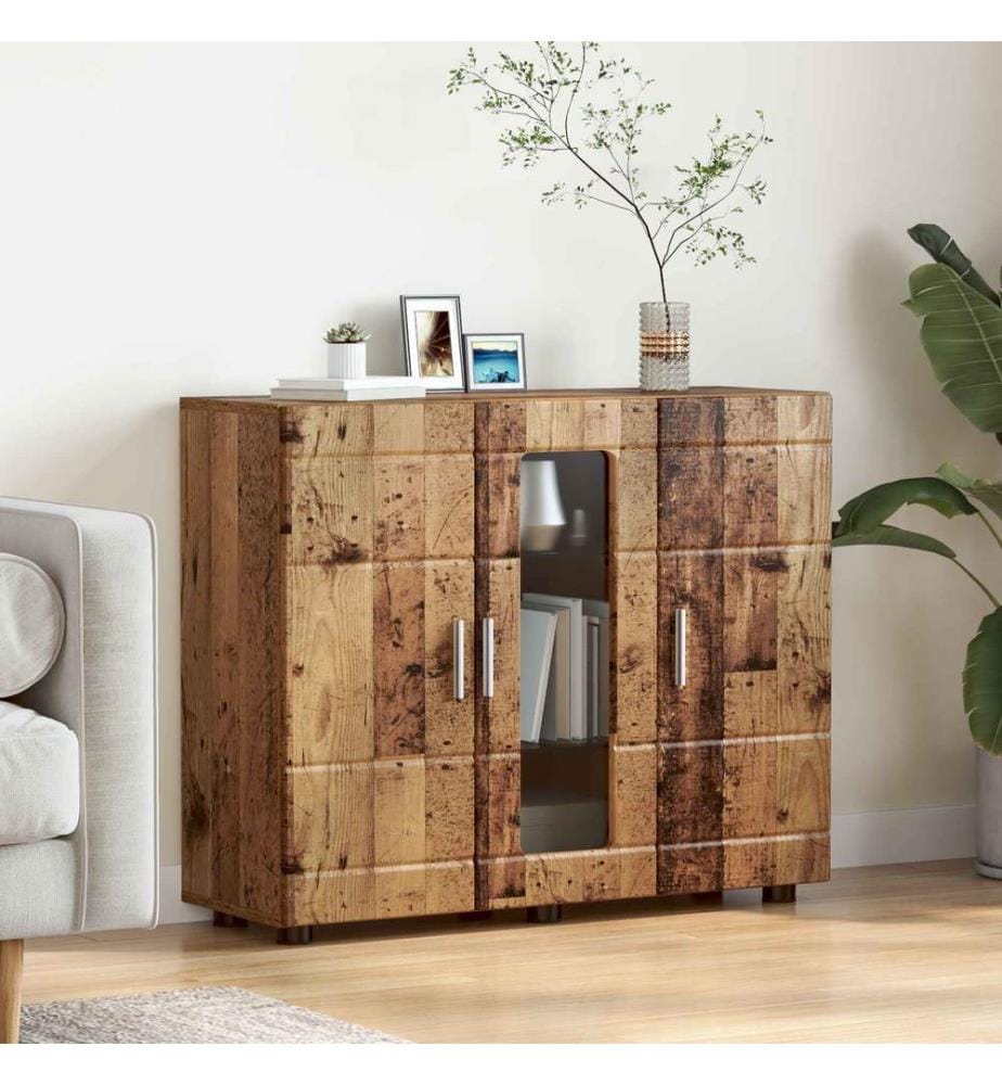vidaXL Cabinet en Bois avec stockage Bois ancien 88,5 x 30,5 x 73 cm