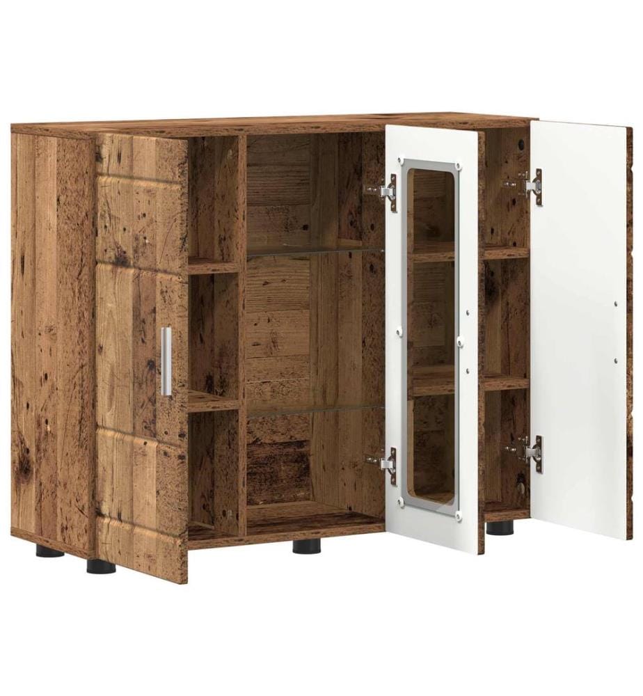 vidaXL Cabinet en Bois avec stockage Bois ancien 88,5 x 30,5 x 73 cm