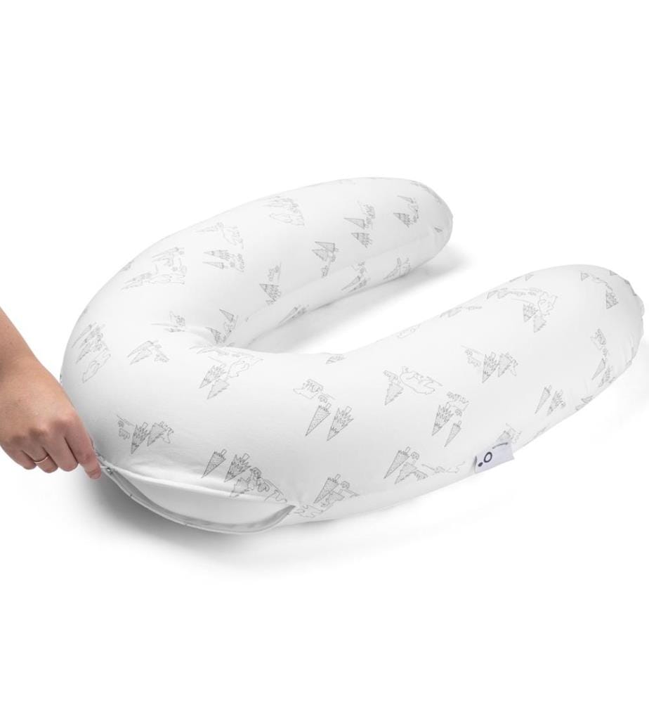 Coussin d'allaitement Buddy Bear Family gris