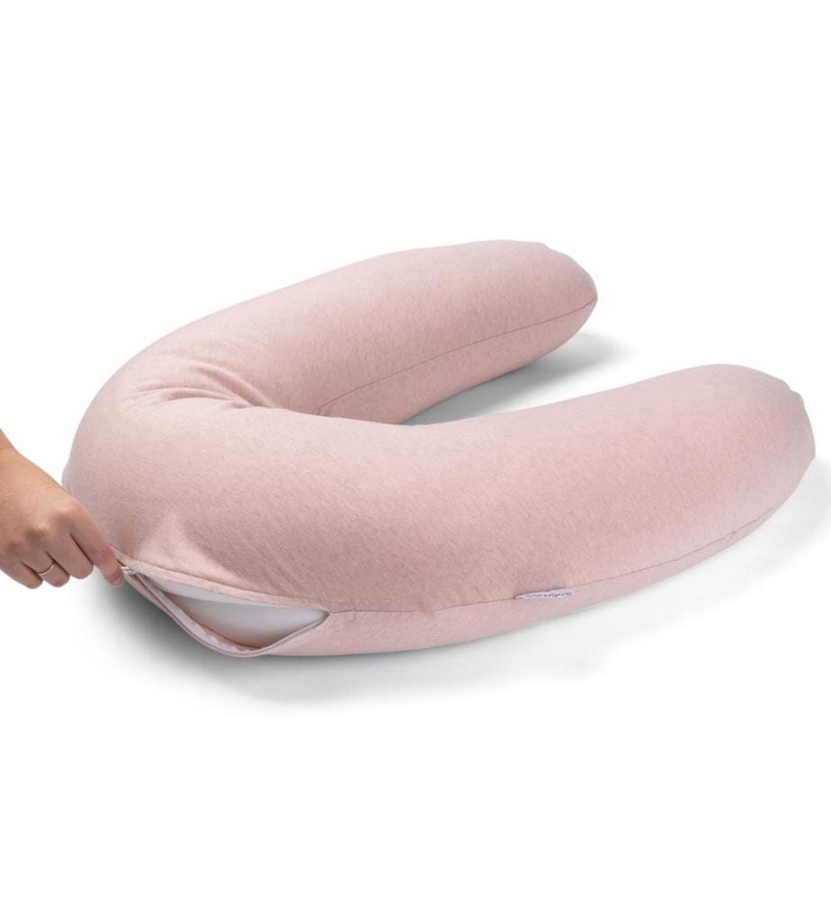 Coussin d'allaitement Buddy Chiné rose