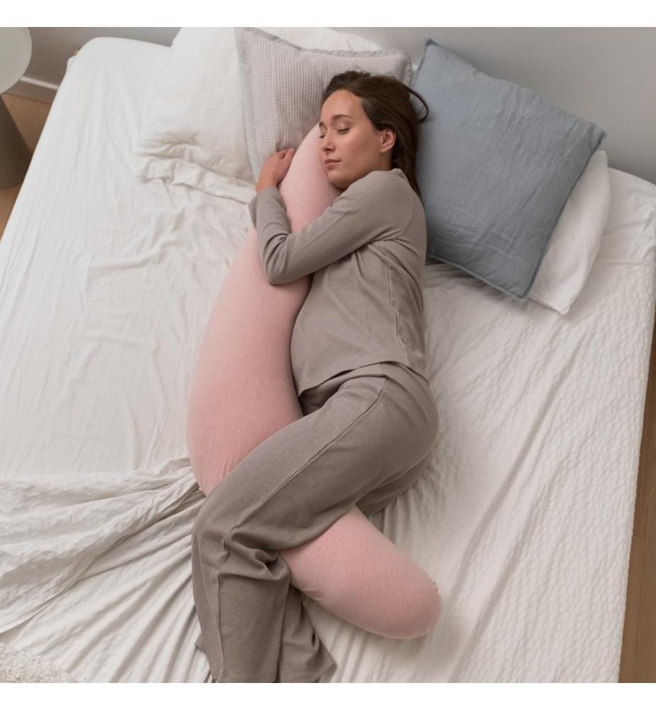 Coussin d'allaitement Buddy Chiné rose