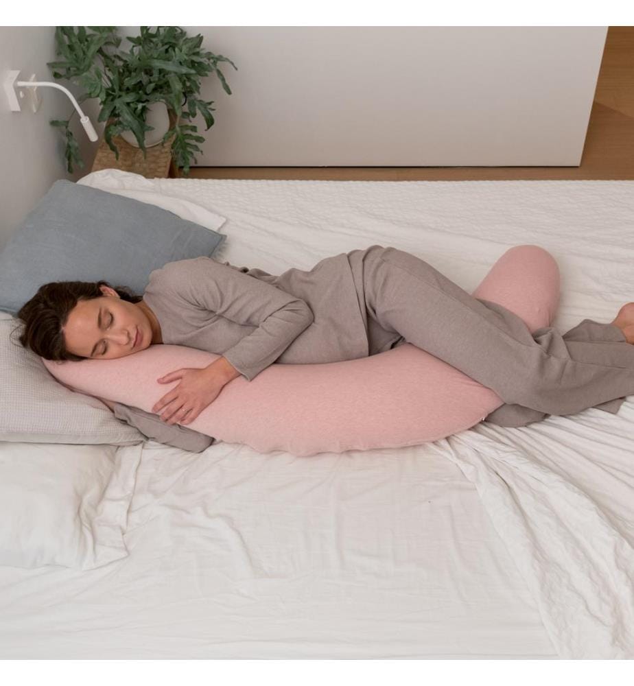 Coussin d'allaitement Buddy Chiné rose