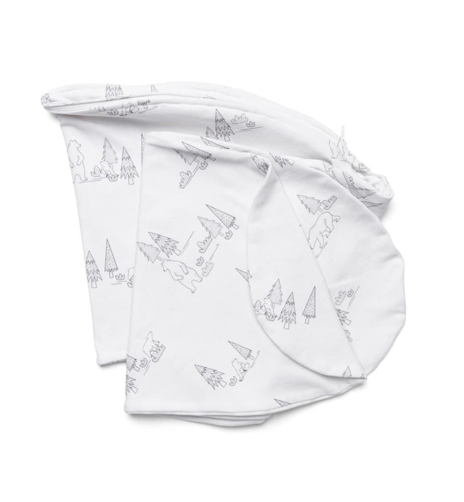 Housse pour le coussin d'allaitement Buddy Bear Family gris