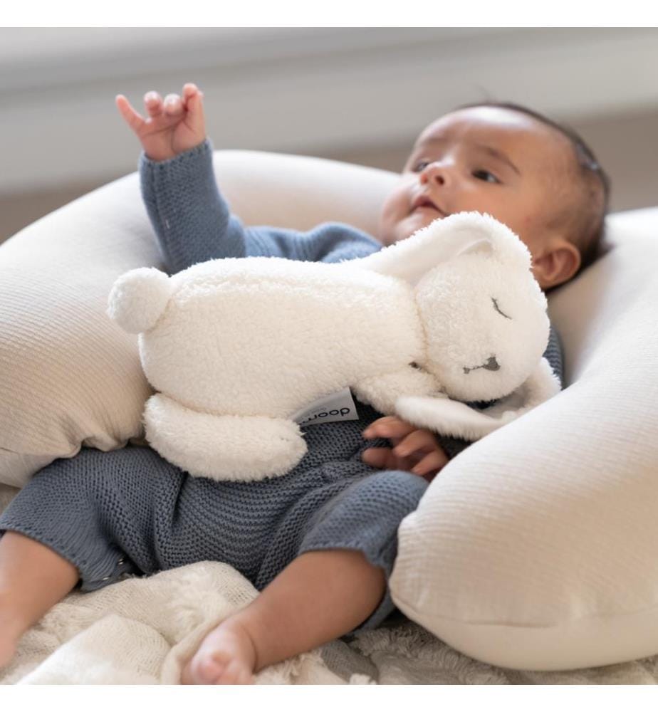 Peluche chauffante Snoogy Bunny blanc