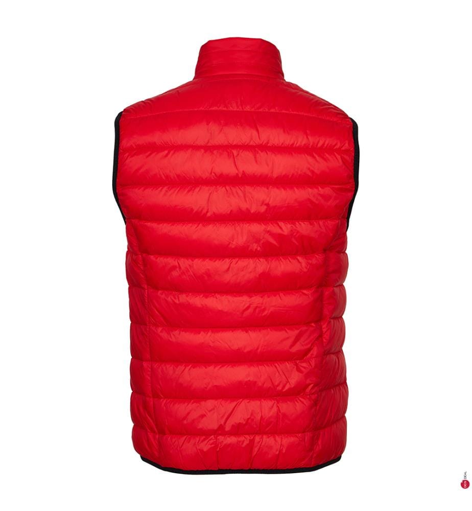 Waterproof Sleeveless Down Jacket - Red