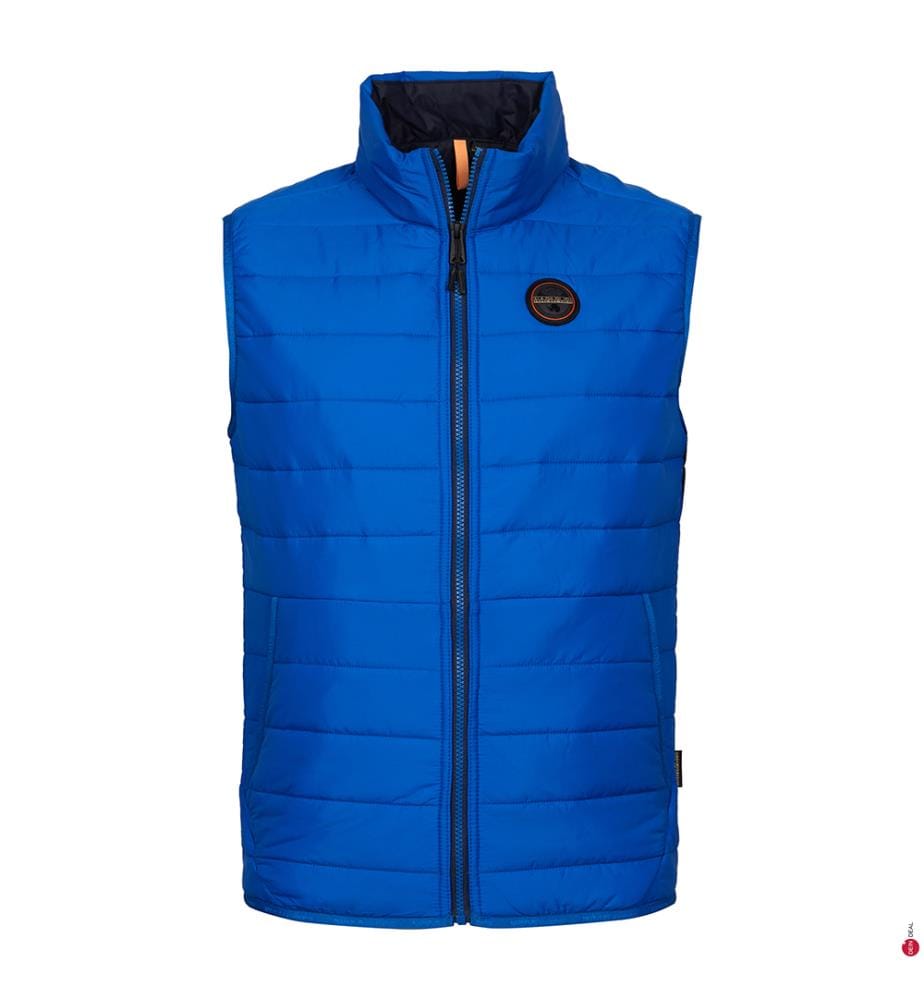 Sleeveless Down Jacket - Blue