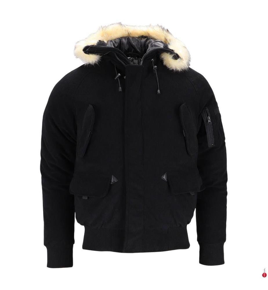 Cappotto Aria in velluto a coste - Nero