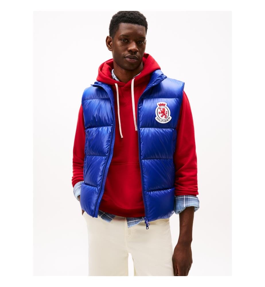 Sleeveless Down Jacket - Blue