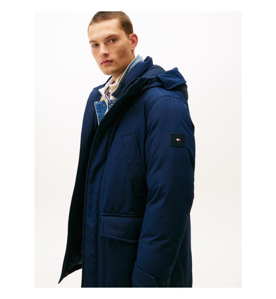 Parka Rockie idrorepellente con cappuccio - Blu navy