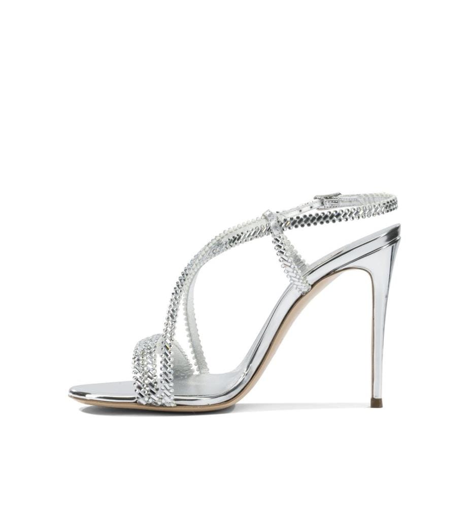 Sandalen mit Absätzen - Silber