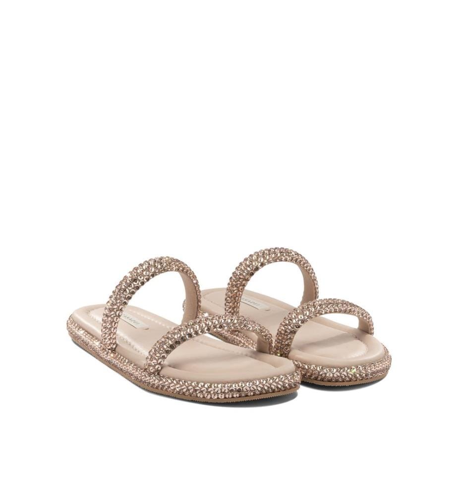 Mules à Perle - Doré