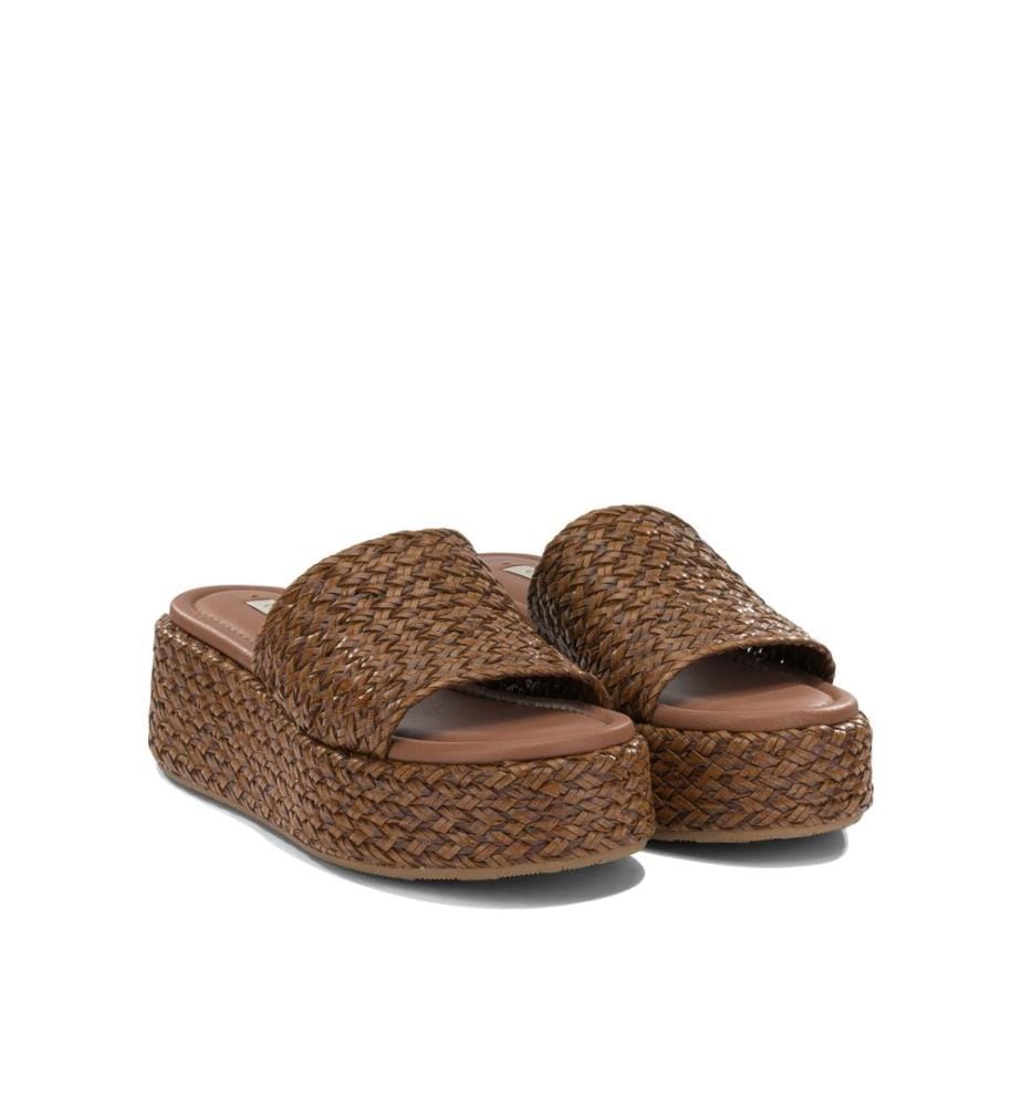 Mules à Plateforme Suncity - Marron