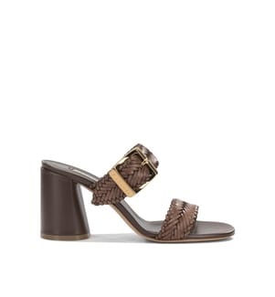 Sandali con tacco - Marrone