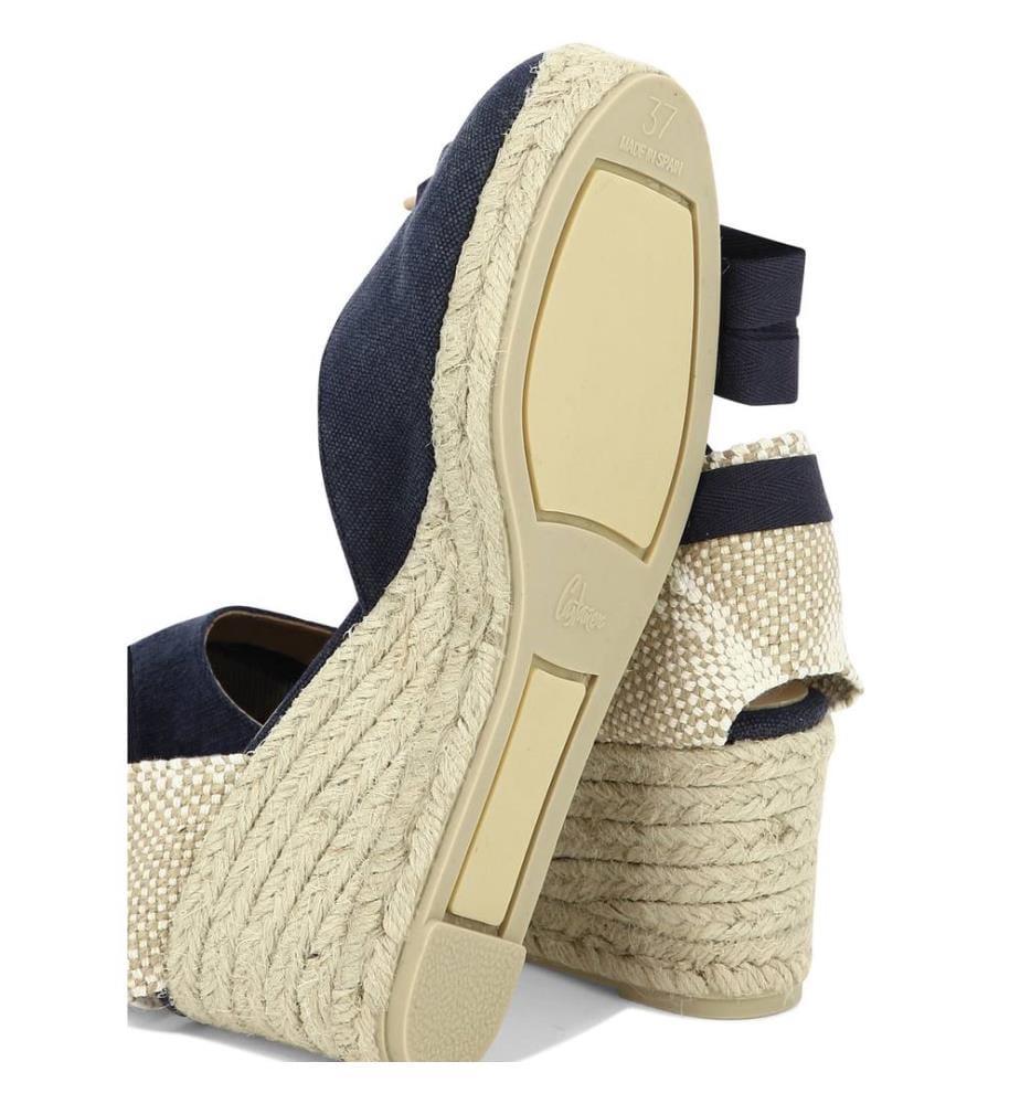 Carina Kompensations-Espadrilles - Blau