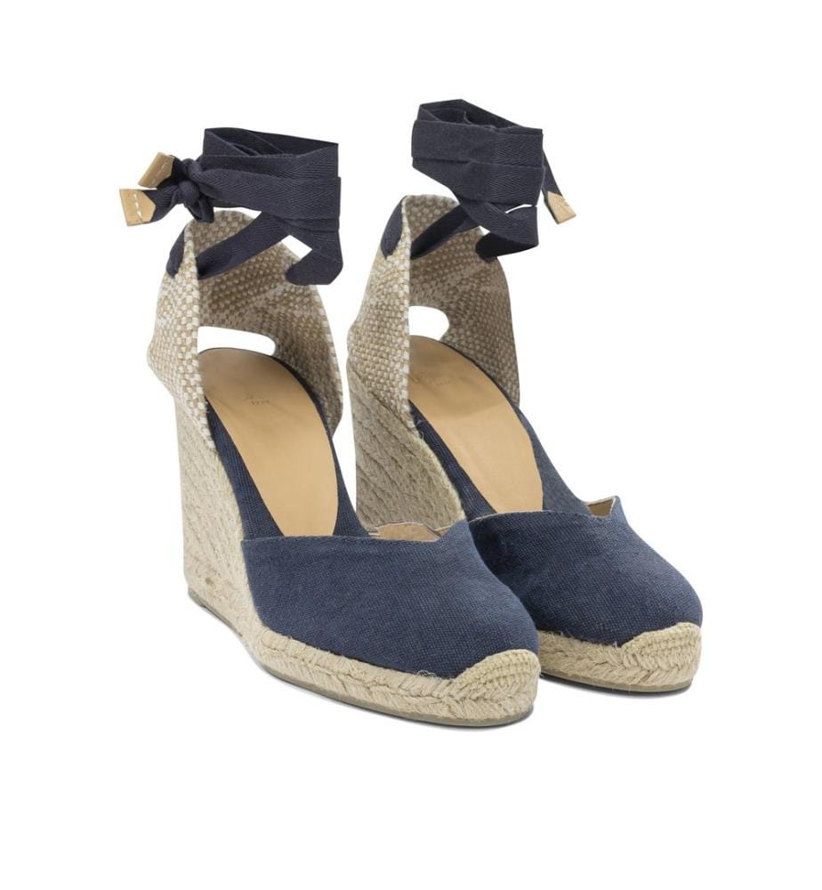 Chiara Kompensations-Espadrilles - Blau
