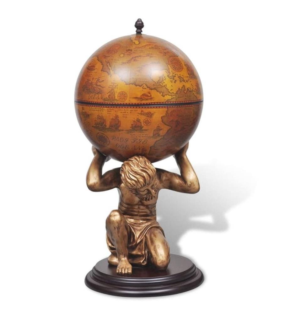 Globus-Bar Atlas 42×42×85 cm