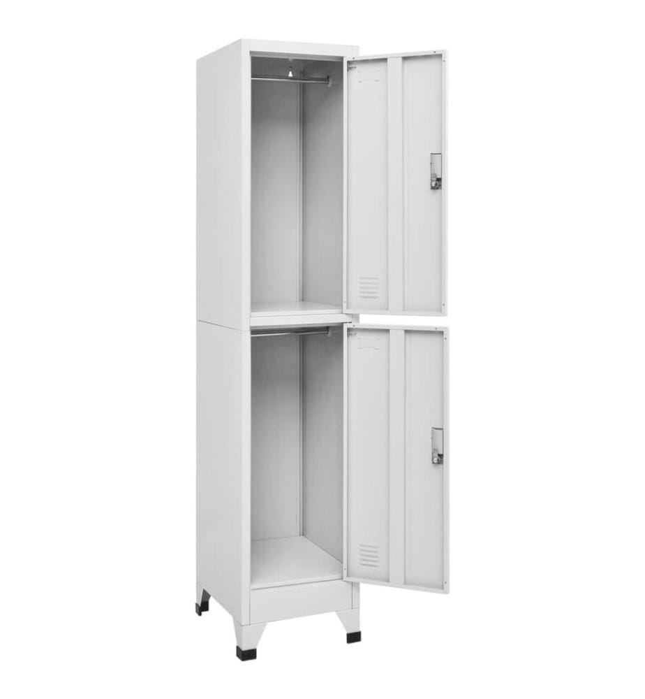 Schliessfachschrank mit 2 Fächern 38x45x180 cm