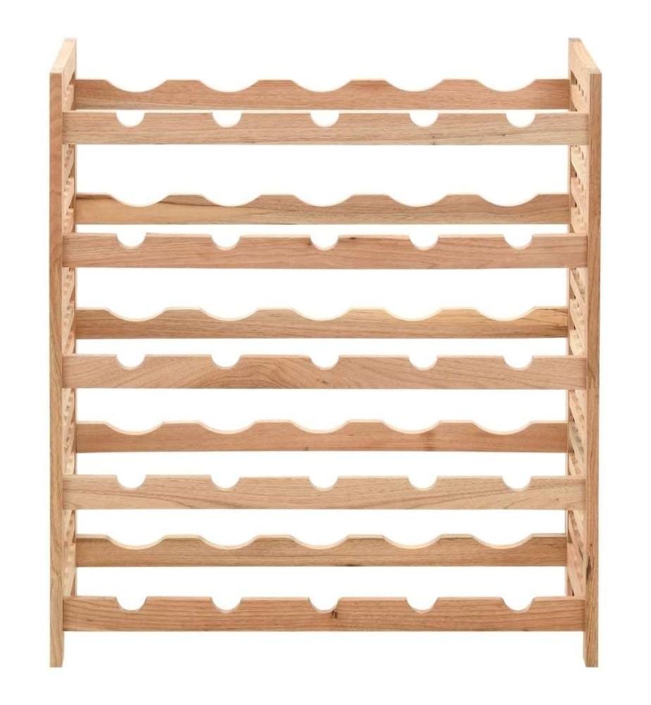 Weinregal für 25 Flaschen Nussbaumholz Massiv 63x25x73 cm