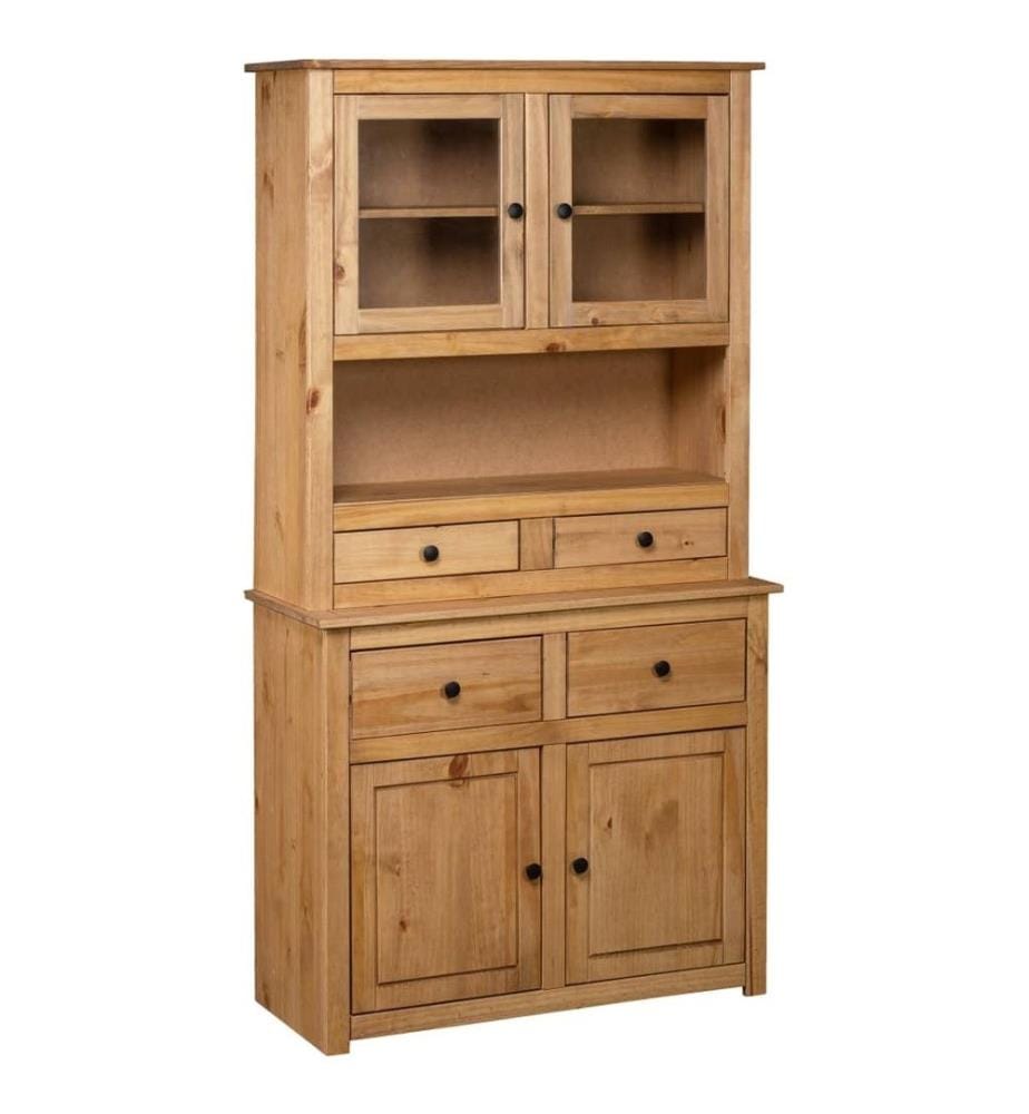 Highboard 93x40,5x180 cm Kiefernholz Panama