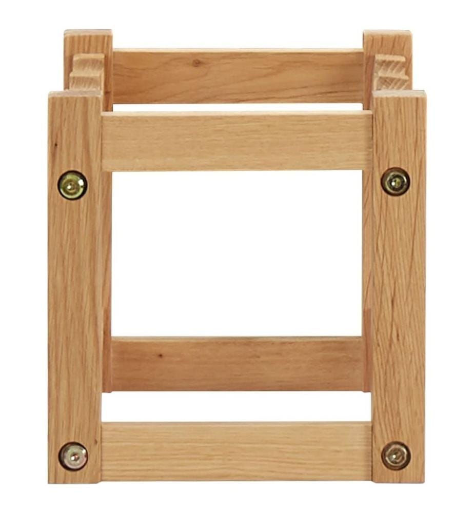 Weinregal für 6 Flaschen 37 x 21 x 21 cm Eiche Massivholz