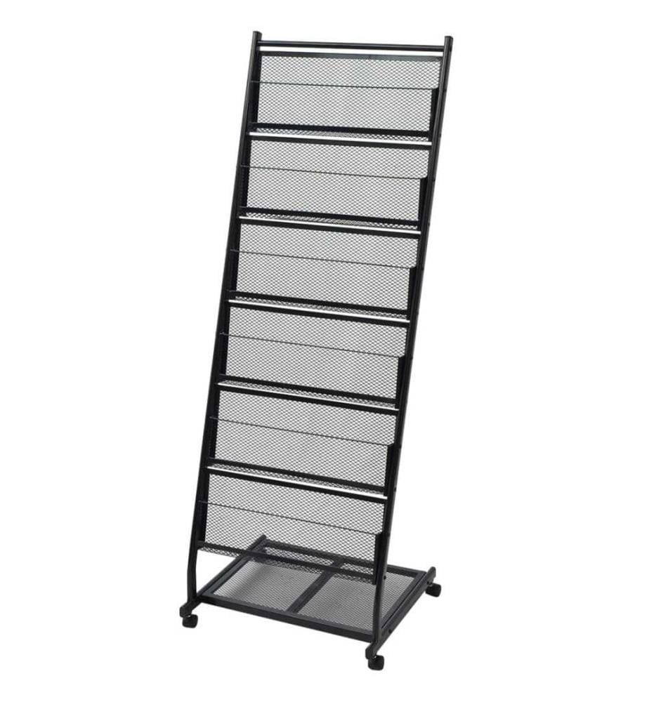 Zeitschriftenständer 47,5×43×133 cm Schwarz A4
