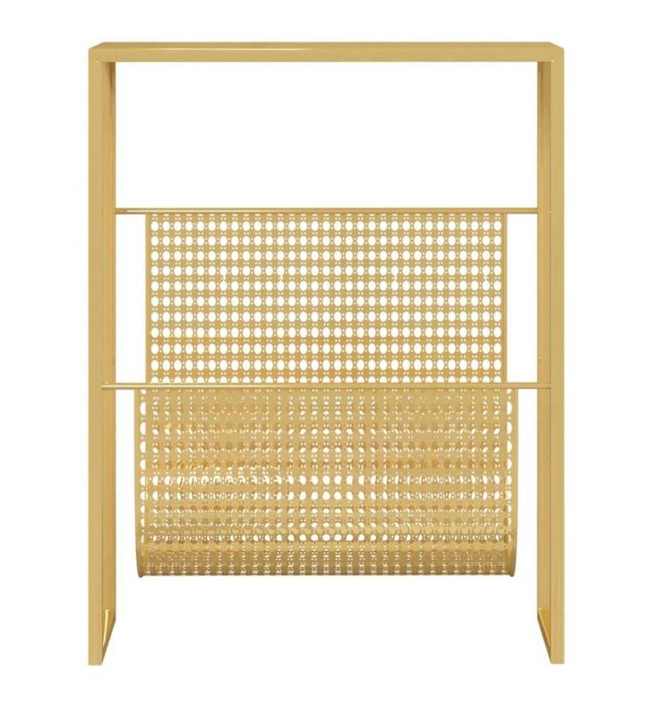 Porte-revue Doré 35x15x45 cm Acier