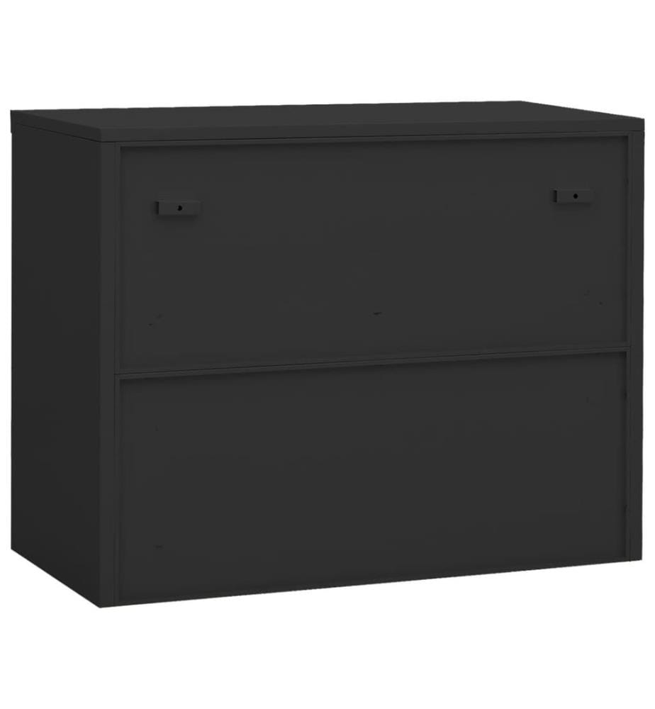 Armoire de bureau Anthracite 90x40x70 cm Acier