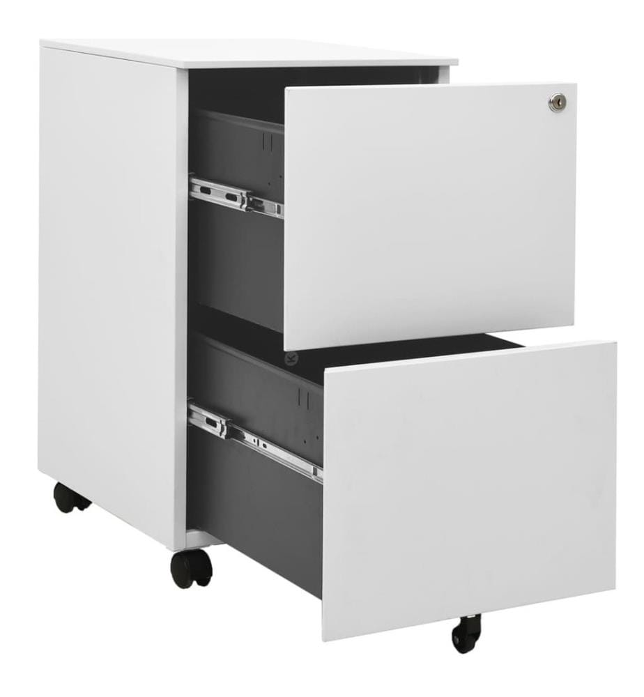 Classeur mobile Gris clair 39x45x67 cm Acier