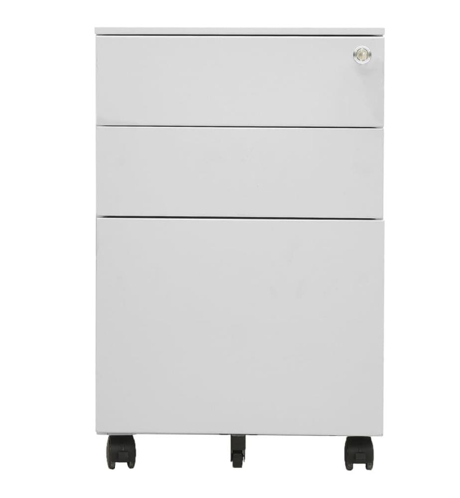 Classeur mobile Gris clair 39x45x60 cm Acier
