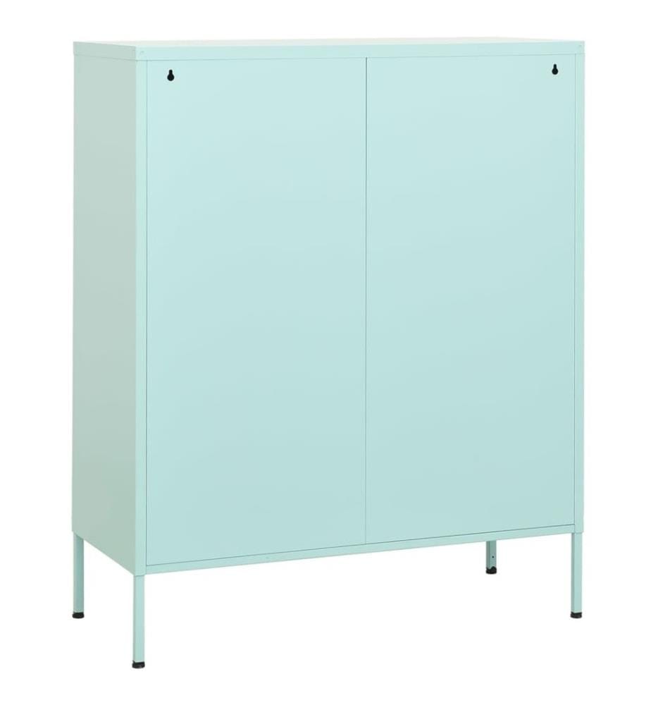 Armoire de rangement Vert menthe 80x35x101,5 cm Acier