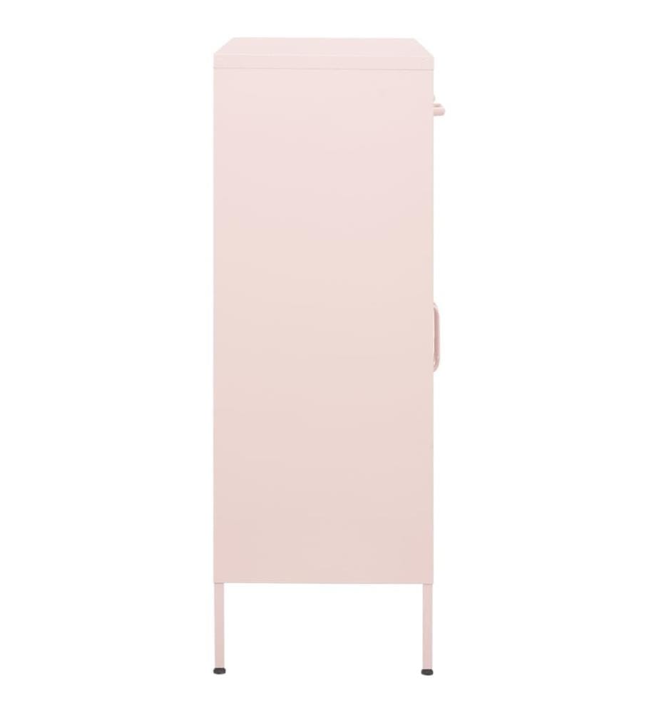 Lagerschrank Rosa 80x35x101,5 cm Stahl