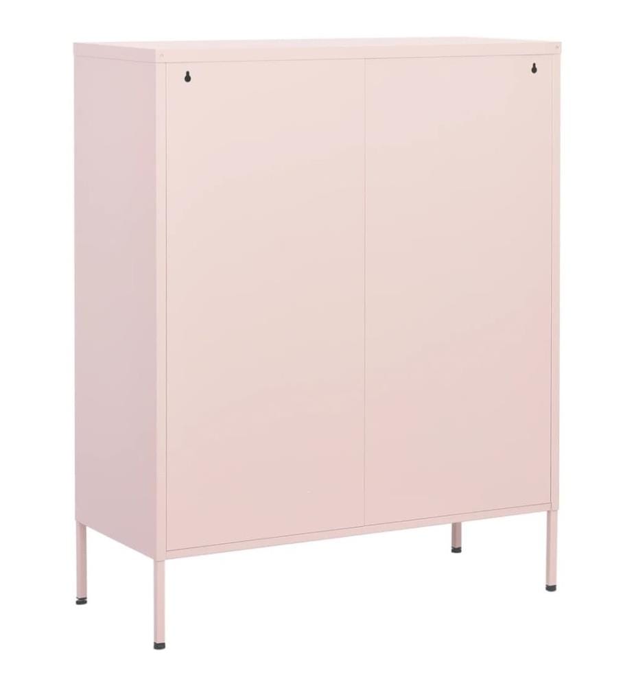 Lagerschrank Rosa 80x35x101,5 cm Stahl