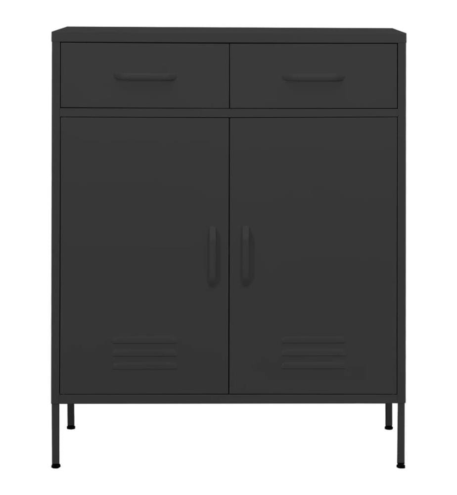Lagerschrank Anthrazit 80x35x101,5 cm Stahl