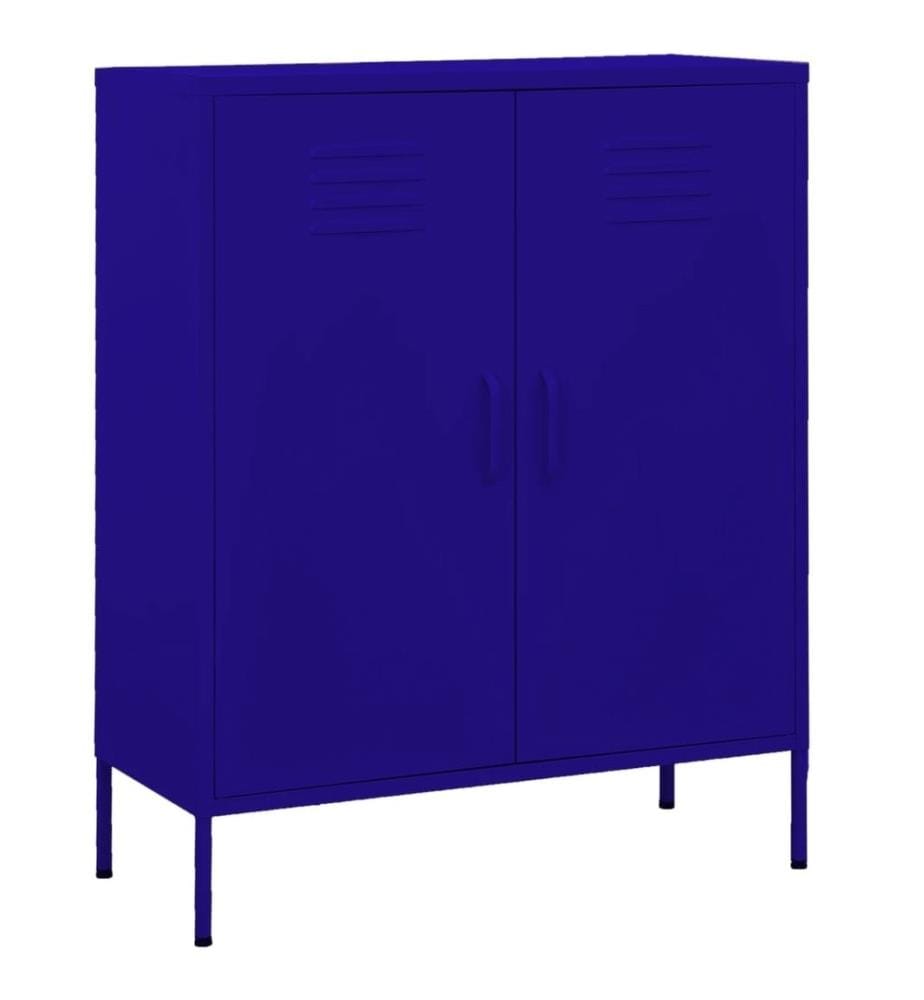 Lagerschrank Marineblau 80x35x101,5 cm Stahl