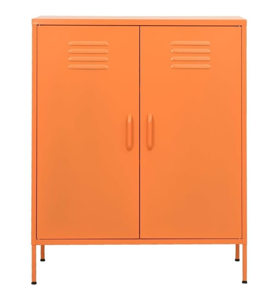 Lagerschrank Orange 80x35x101,5 cm Stahl