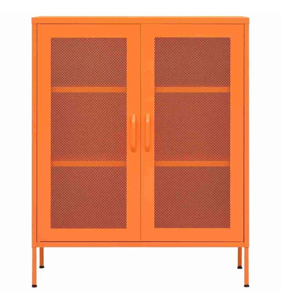 Lagerschrank Orange 80x35x101,5 cm Stahl