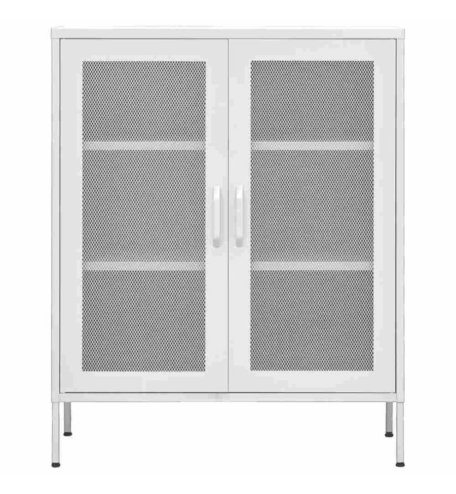 Armoire de rangement Blanc 80x35x101,5 cm Acier