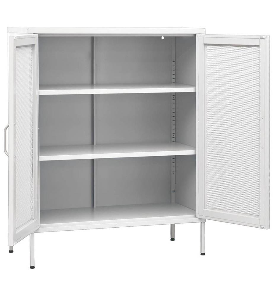 Armoire de rangement Blanc 80x35x101,5 cm Acier