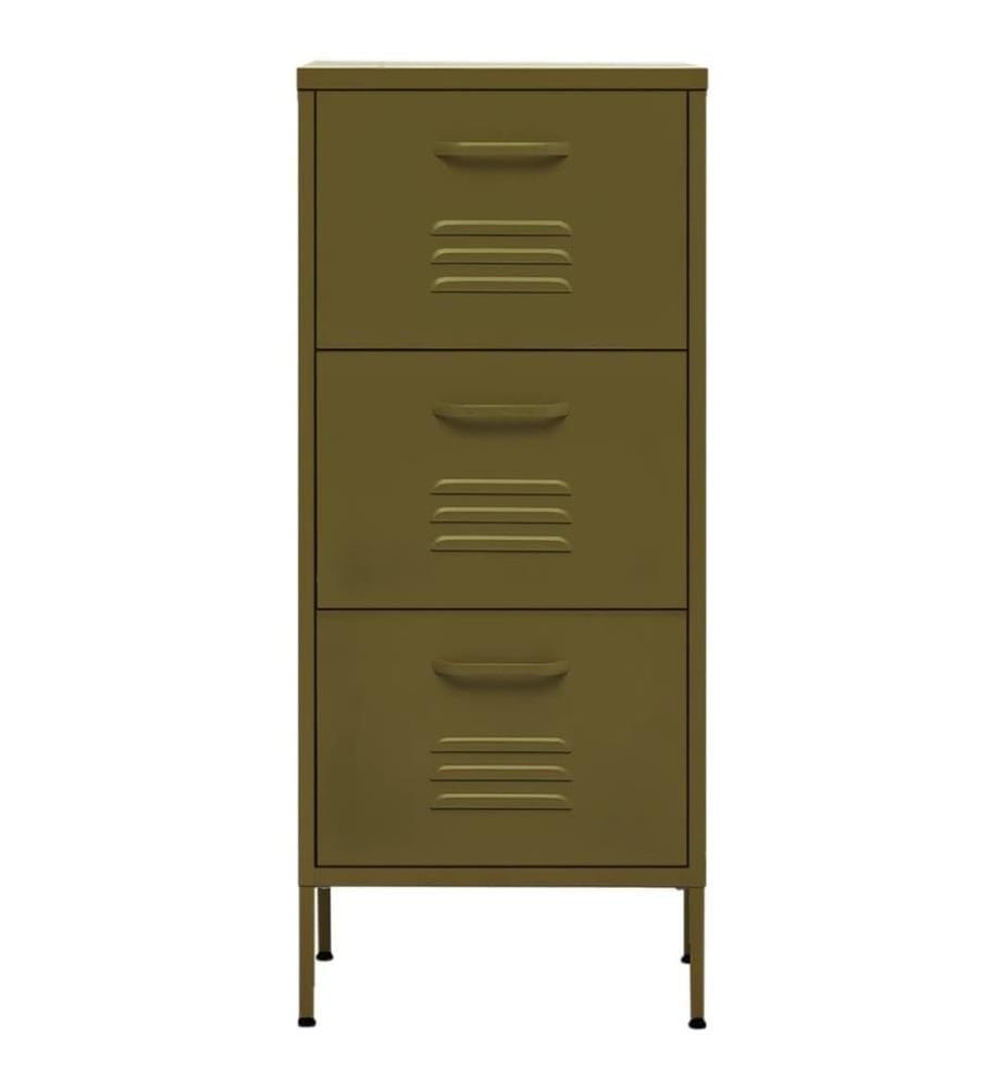Armoire de rangement Vert olive 42,5x35x101,5 cm Acier