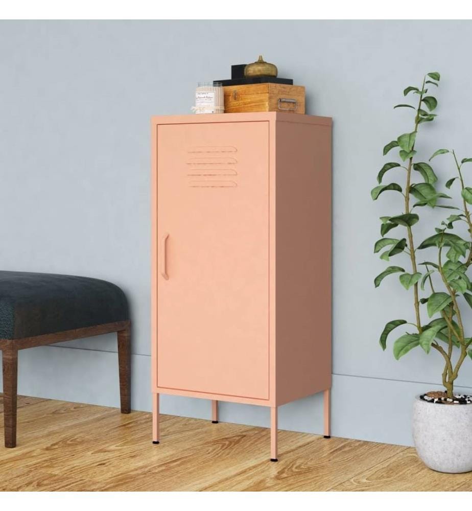 Lagerschrank Rosa 42,5x35x101,5 cm Stahl