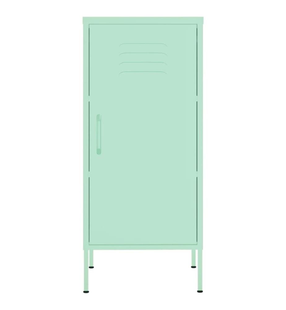 Armoire de rangement Vert menthe 42,5x35x101,5 cm Acier