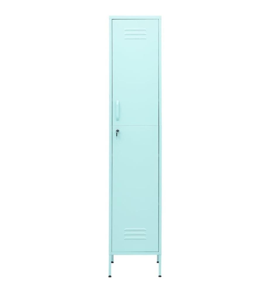 Armoire à casiers Vert menthe 35x46x180 cm Acier