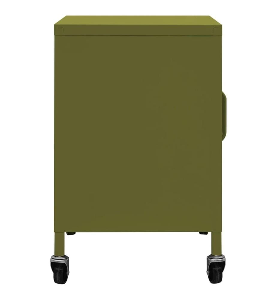 Armoire de rangement Vert olive 60x35x56 cm Acier