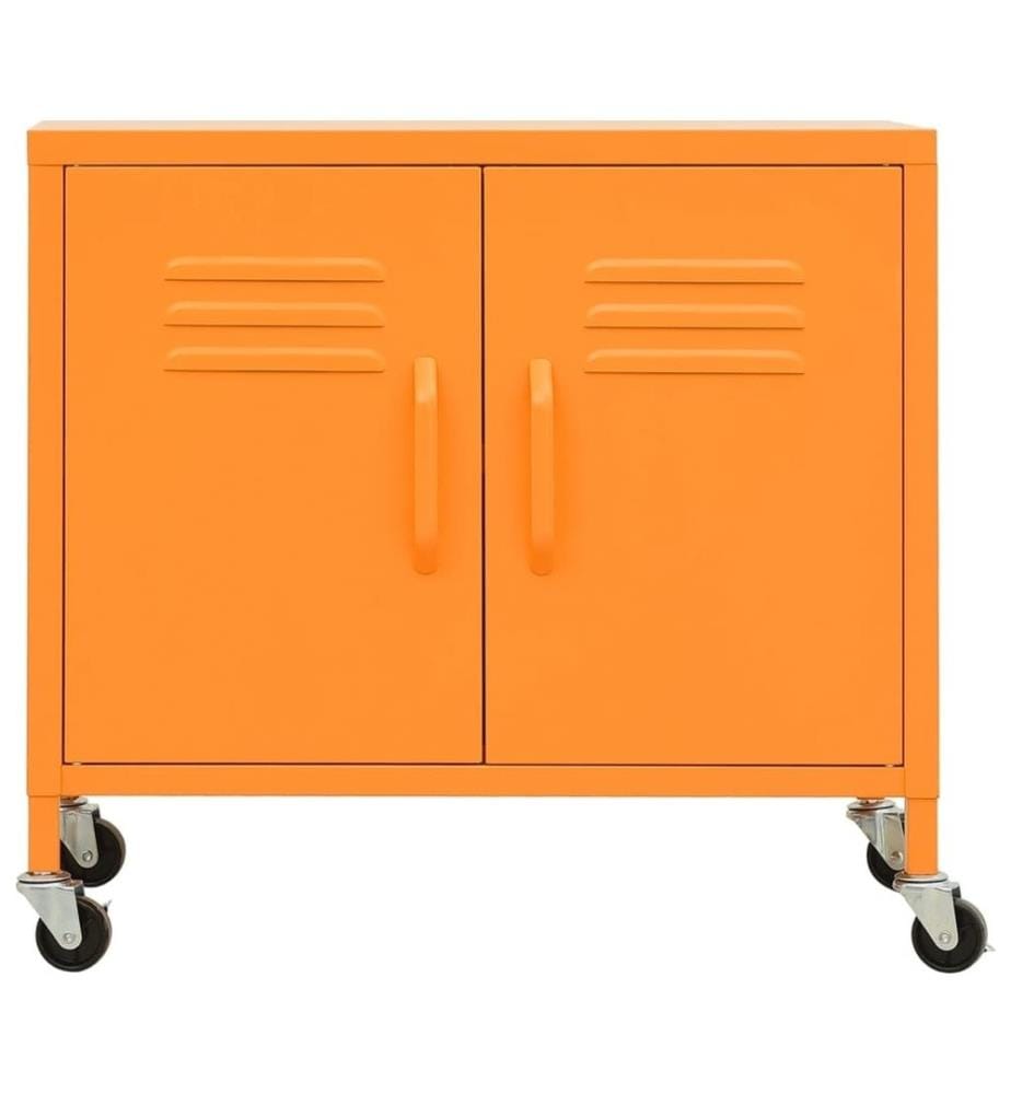 Lagerschrank Orange 60x35x56 cm Stahl