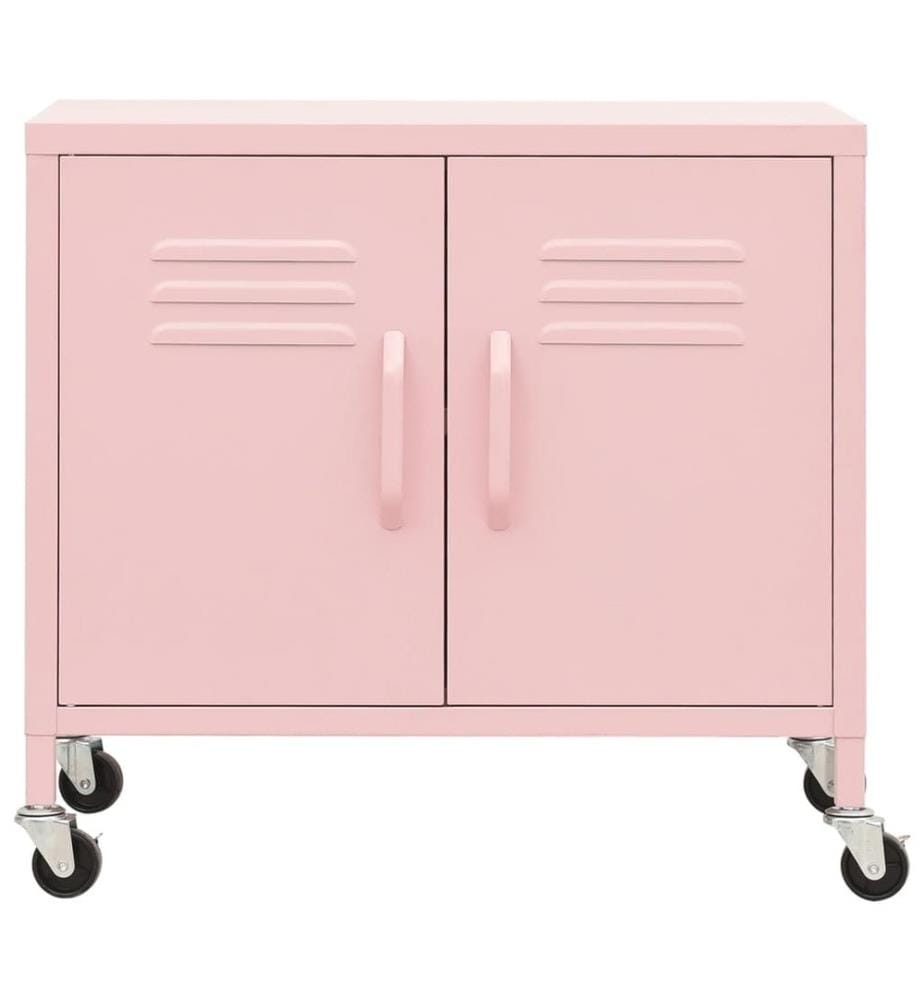 Lagerschrank Rosa 60x35x56 cm Stahl