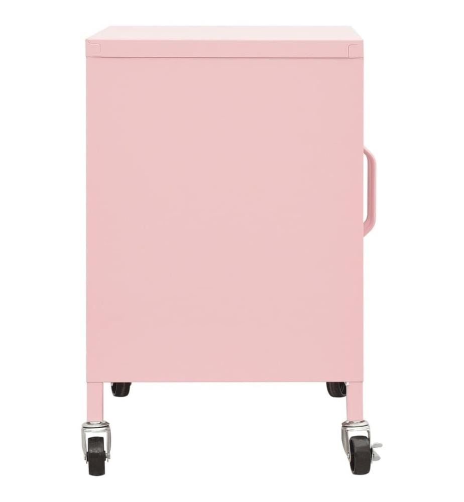 Lagerschrank Rosa 60x35x56 cm Stahl