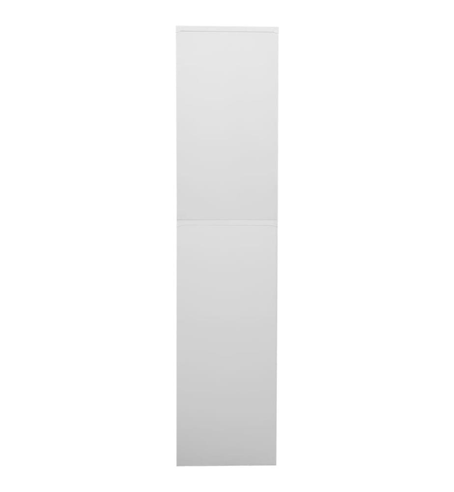 Büroschrank Hellgrau 90x40x180 cm Stahl